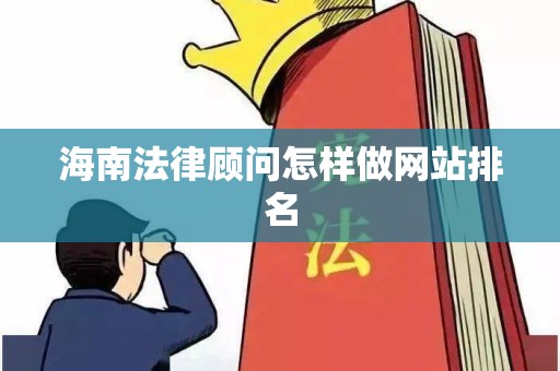 海南法律顾问怎样做网站排名
