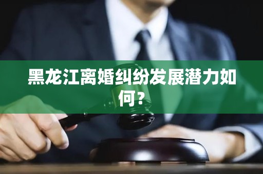黑龙江离婚纠纷发展潜力如何？