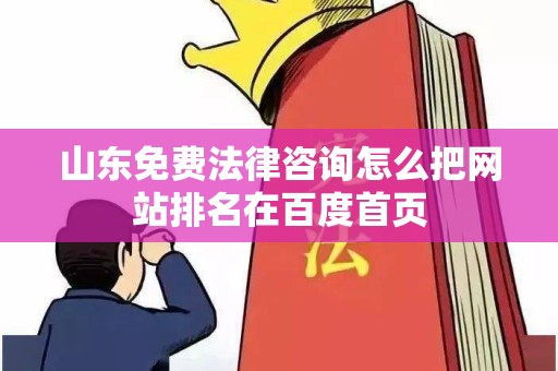 山东免费法律咨询怎么把网站排名在百度首页