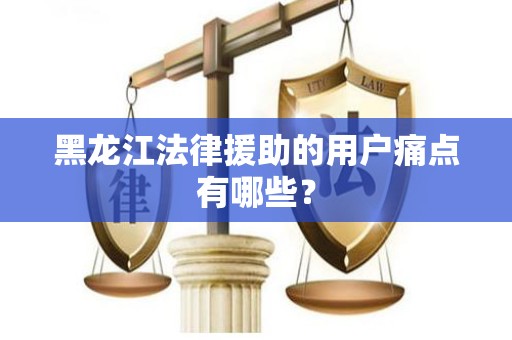 黑龙江法律援助的用户痛点有哪些？