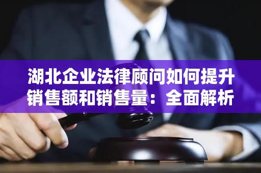 湖北企业法律顾问如何提升销售额和销售量：全面解析与实用技巧