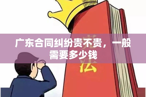 广东合同纠纷贵不贵，一般需要多少钱