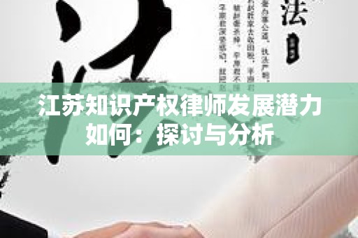 江苏知识产权律师发展潜力如何：探讨与分析